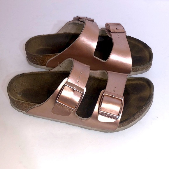 Girls Birkenstock sandals Rose Gold